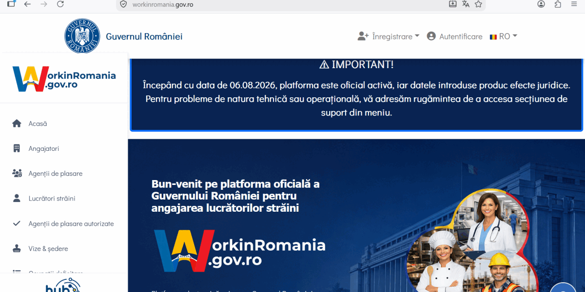 Workinromania, platforma obligatorie pentru străinii din afara UE