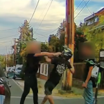 Șoc în trafic: Autoturism gonește pe trotuar, atacă un tânăr pe trotinetă