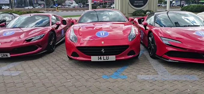 Ferrari în România: Tur al șoferilor spre Transfăgărășan