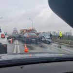 Șofer băut, accident grav pe Podul Pipera. Trei răniți