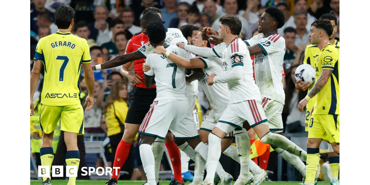 Real Madrid 1-0 Villarreal: Vinicius Jr sent off for hair pull in win
