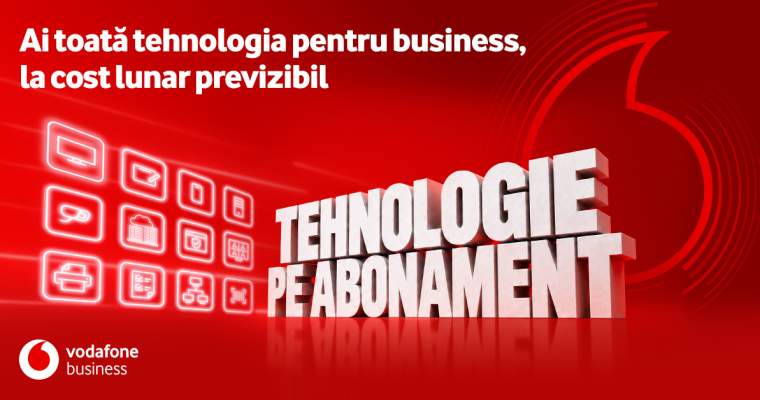 Vodafone Business: Echipamente pe abonament, acum și pentru firme